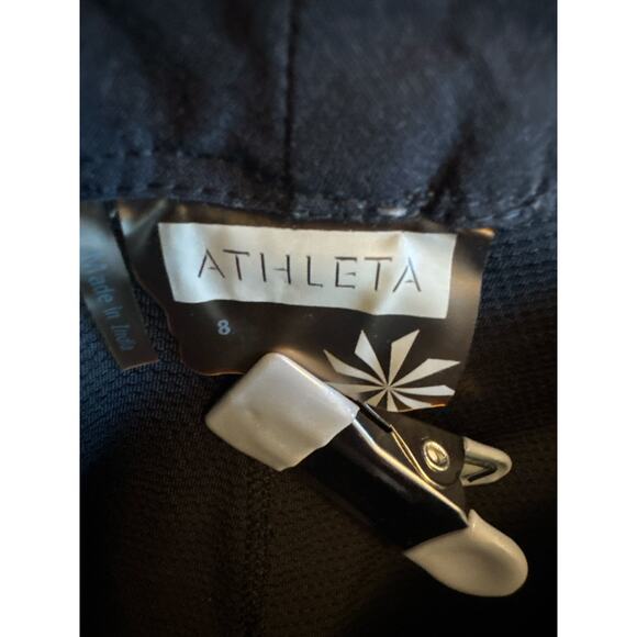 Athleta Black Active Skort Size 8 – Built-In Shorts, Zip Pocket, Drawstring - Picture 9 of 10